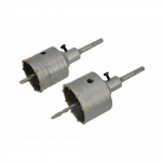 Gręžimo karūnų komplektas AWTools AW43435; SDS-Plus; TCT; 65-80x100; 2 vnt.