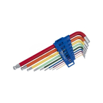 &Scaron;e&scaron;iakampių raktų rinkinys Condor Werkzeug C1121/8; H1,5-H10 mm; 9 vnt.