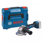 Akumuliatorinis kampinis &scaron;lifuoklis Bosch GWS 18V-11 S Professional; 125 mm; 18 V (be akumuliatoriaus ir pakrovėjo) + L-BOXX 136