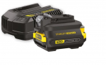 Priedų rinkinys Stanley Adapter Set V20; 18 V; 2,0 Ah + pakrovėjas