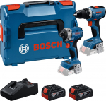 Akumuliatorinių įrankių rinkinys Bosch 0615A50090; 18 V; 2x5,0 Ah akum.