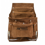 Įrankių diržas AWTools AW30603; 32x26 cm; rudas