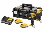 Įrankių rinkinys DeWalt DCK2110L2T-QW (DCD701 + DCF801); 12 V; 2x3,0 Ah akum.