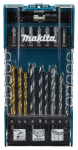 Grąžtų ir sukimo antgalių rinkinys Makita D-74887; 17 vnt.