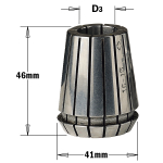 Įvorė CMT ER40 184.062.00; 6 mm