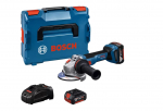 Akumuliatorinis kampinis &scaron;lifuoklis Bosch GWS 18V-11 S Professional; 125 mm; 18 V; 2x5,0 Ah akum. + L-BOXX 136