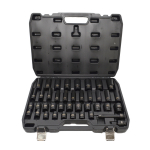 Smūginių sukimo galvučių komplektas AWTools AW38696BL; 1/2''; 9-30 mm; 40  vnt.