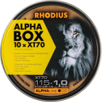 Pjovimo diskas nerūdijančiam metalui Rhodius 208225; 115x1,0x22,23 mm