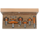 Frezų rinkinys CMT for cabinetmaking; 1/2'' (12,7 mm); profile A; 6 dalys