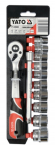 Galvučių komplektas Yato YT-38683; 3/8''; 12 vnt.