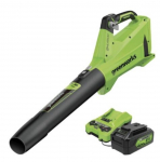 Akumuliatorinis lapų pūstuvas Greenworks BL24L411-01; 24 V; 1x4,0 Ah akum.