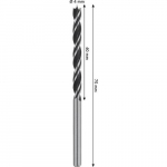Grąžtas medienai Bosch PRO; HSS; 4x43x75 mm