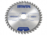 Pjovimo diskas medienai Irwin; 190x2,5x30,0 mm; Z40