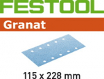 &Scaron;lif. popierius plok&scaron;t. &scaron;lifuokliui Granat; 115x228mm; P240; 100 vnt.