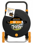 Laistymo žarnos vežimėlis Fiskars 1023643; 20 m; 1/2'' su laistymo žarna