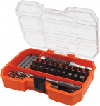 Grąžtų ir sukimo antgalių rinkinys Black & Decker A7234-XJ; 45 vnt.