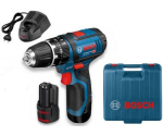 Smūginis suktuvas-gręžtuvas Bosch GSB 12V-15; 12 V; 1x2,0; 1x4,0 Ah akum.