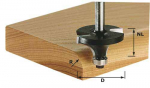 Apvalinimo freza su dvejais skirtingo skersmens guoliais Festool 2/9/49 mm