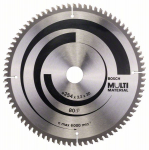 Pjovimo diskas medienai Bosch MULTI MATERIAL; 254x3,2x30,0 mm; Z80; -5&deg;