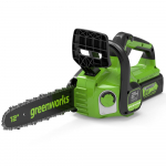 Grandininis pjūklas Greenworks GD24CS30; 24 V; 30 cm juosta (be akumuliatoriaus ir pakrovėjo)
