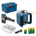 Rotacinis lazerinis nivelyras Bosch GRL GRL 400 H Professional + LR 1; su lagaminu