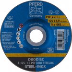 Abrazyvinis pjovimo diskas Pferd PSF DUO Steelox; 125x1,9x22,23 mm