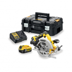 Akumuliatorinis diskinis pjūklas Dewalt DCS570P2; 18 V; 2x5,0 Ah akum.