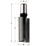 Tiesi pir&scaron;tinė freza CMT 113.120.11; 12/26 mm; RH