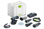 Ekscentrinis &scaron;lifuoklis Festool ETSC 125 3,0 I-Set; 18 V; 2x3,0 Ah akum.