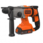 Perforatorius Black & Decker BCD900D1S-QW; 1,2 J; SDS-plus; 18 V; 1x2,0 Ah akum.+ pakrovėjas