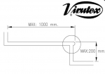 Prailginimas Virutex 6046578 PFP; 600-1000 mm