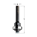 Frezos kotas CMT 824.122.00; S=1/2''; L=61 mm; su guoliu