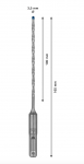 Grąžtas betonui Bosch Expert SDS Plus-7X; 3,5x100x165 mm