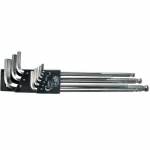 &Scaron;e&scaron;iakampių raktų rinkinys Condor Werkzeug C1121/1; 1,5-10 mm; 9 vnt.