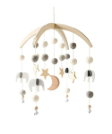 Lovytės karuselė Moon & Elephant, Grey, 1 vnt.
