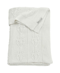 MEYCO BABY "Romantic Flower" megztas pledas, Offwhite, 100 x 150 cm, 1 vnt.