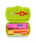 CURAPROX TRAVEL SET, kelioninis rinkinys, Green, 1 vnt.