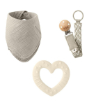 BIBS rinkinys, "My first 6 months", Ivory, 1 vnt.