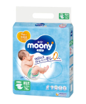 MOONY japoni&scaron;kos sauskelnės, NB, iki 5 kg, 76 vnt.