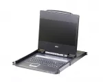 Aten CL6700MW-ATA-SG USB DVI WideScreen Full HD 17.3" LCD Konsolė with USB Peripheral Support and with Spanish keyboard