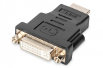 Digitus AK-330505-000-S kabelių lizdinio / ki&scaron;tukinio jungčių tipo keitiklis HDMI Type A (Standard) DVI-I, (24+5) Juoda