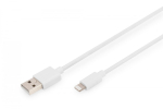 Digitus DB-600106-010-W &bdquo;Lightning&ldquo; kabelis 1 m Balta