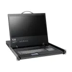 NetController 16 prievadų 1U montuojamas rack konsolės KVM perjungiklis su 19 colių LCD