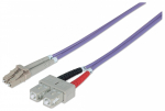 Intellinet 751049 optinio pluo&scaron;to kabelis 1 m LC SC OM4 Violetinė