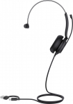 Yealink UH35 Mono Teams USB-C/A Laisvų rankų įranga Vielinis Su lankeliu Skambučiai / muzika USB Type-C / USB Type-A Juoda