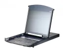 Aten KL1108VN-AXA-EG 8-Port Cat 5 Dual Rail 19" LCD KVM per IP Komutatorius with Virtual Media and with UK English keyboard