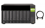 QNAP TL-D800C saugojimo diskų korpusas HDD / SSD aptvaras Juoda, Pilka 2.5/3.5"
