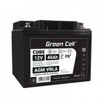 Green Cell Cube AGM VRLA IP54 12V 40Ah be priežiūros akumuliatorius vejapjovėms, motoroleriams, valtims ir neįgaliųjų vežimėliams