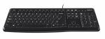 Logitech Keyboard K120 for Business klaviatūra Biuras USB QWERTY JAV tarptautinė versija Juoda