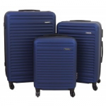 Didelis plastikinis lagaminas Gravitt 8068 D Mėlynas (Navy blue)